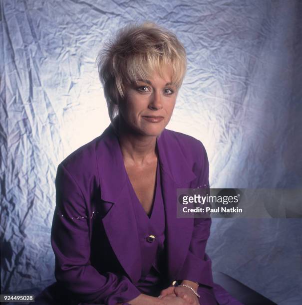 Portrait of singer Lorrie Morgan at the Star Plaza Theater in Merrillville, Indiana, December 2, 1995.