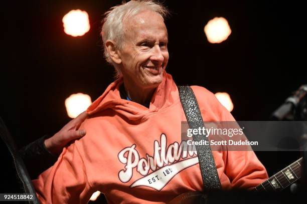 Guitarist Robby Krieger of The Doors performs onstage during the One 805 Kick Ash Bash benefiting First Responders at Bella Vista Ranch & Polo Club...