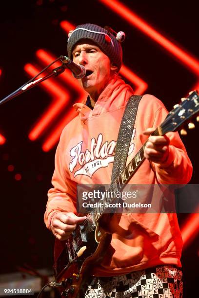 Guitarist Robby Krieger of The Doors performs onstage during the One 805 Kick Ash Bash benefiting First Responders at Bella Vista Ranch & Polo Club...
