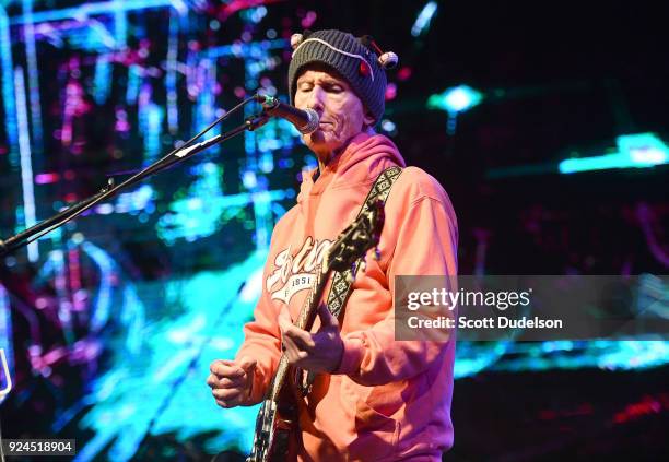 Guitarist Robby Krieger of The Doors performs onstage during the One 805 Kick Ash Bash benefiting First Responders at Bella Vista Ranch & Polo Club...