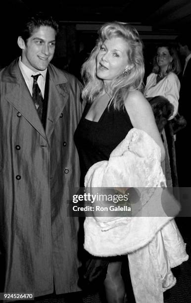 Ken Krupka and Carol Lynley attend "Superstar - The Life And Times Of Andy Warhol" Premiere on February 19, 1991 at Village East Cinema in New York...