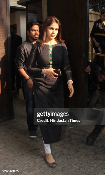 Bollywood actor Genelia D'souza Deshmukh visits Anil Kapoor residence at Juhu to offer condolences to the family after the demise of Bollywood actor...