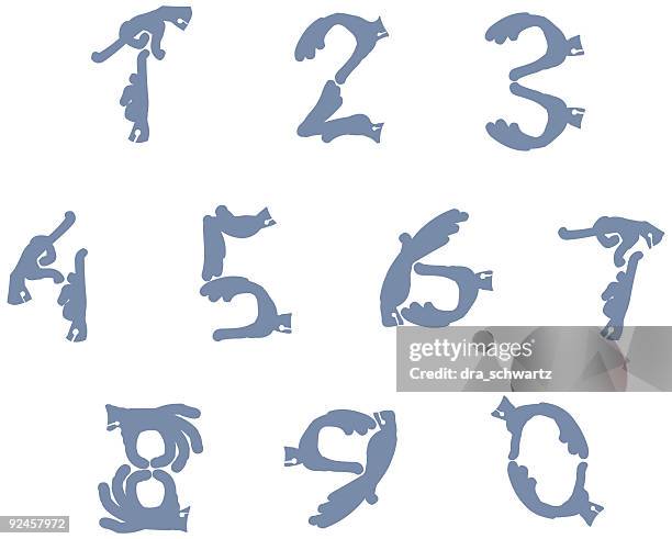 Number 1 2 3 4 Clip Art High Res Illustrations - Getty Images