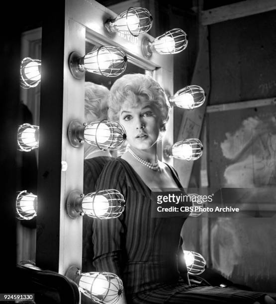 Television program, Alfred Hitchcock Presents. Episode: Craig's Will. Pictured is Stella Stevens . Originally broadcast March 6, 1960. In addition,...
