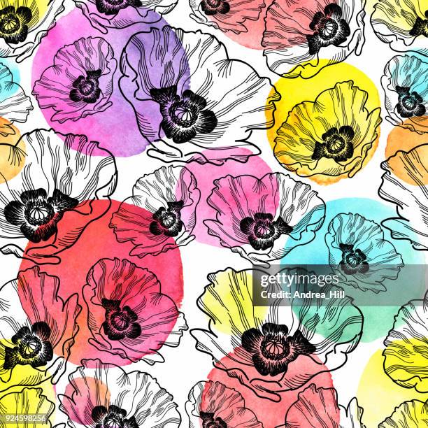 Poppy Pattern Geometric Poppy Pattern Photos and Premium High Res Pictures - Getty Images