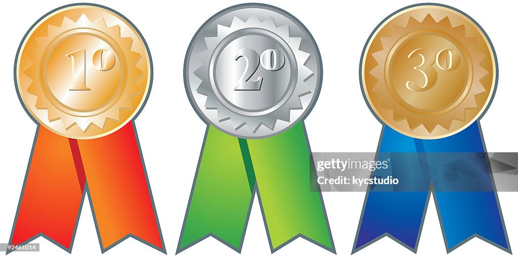 First Second Third Three Medals High-Res Vector Graphic - Getty Images