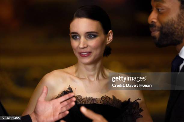 Rooney Mara attends the 'Mary Magdalene' special screening held at The National Gallery on February 26, 2018 in London, England.