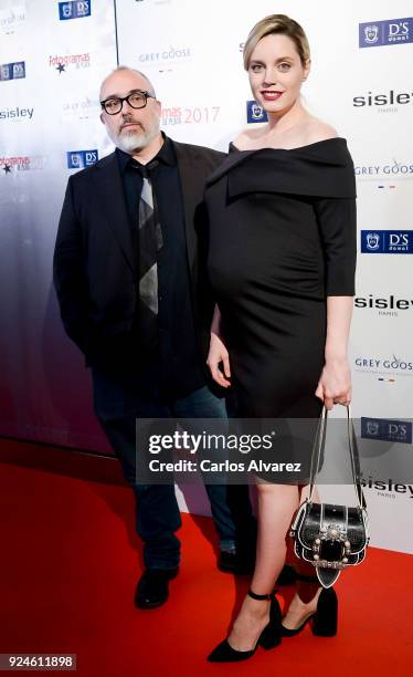 Alex de la Iglesia and Carolina Bang attend 'Fotogramas Awards' at Joy Eslava on February 26, 2018 in Madrid, Spain.