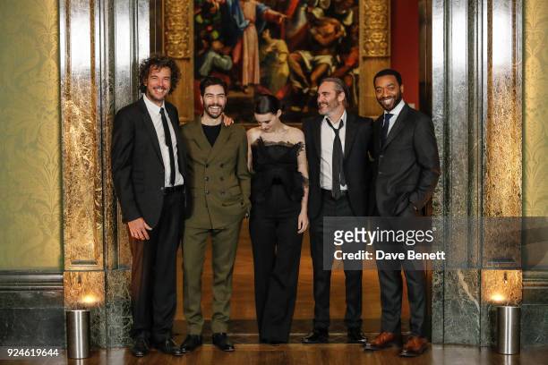 Garth Davis Tahar Rahim, Rooney Mara, Joaquin Phoenix, and Chiwetel Ejiofor attend a special screening of "Mary Magdalene" at The National Gallery on...