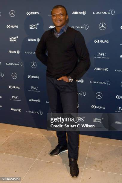 Laureus Academy member Marcel Desailly attends the Laureus Academy Welcome Reception prior to the 2018 Laureus World Sports Awards at the Yacht Club...