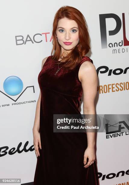 Actress / Singer Ainsley Ross attends the 'Gifting Your Spectrum' gala benefiting Autism Speaks on February 24, 2018 in Hollywood, California.