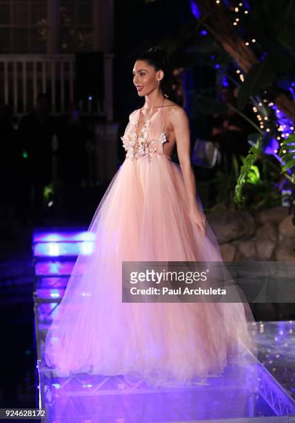 Actress Camila Banus walks the runway at the 'Gifting Your Spectrum' gala benefiting Autism Speaks on February 24, 2018 in Hollywood, California.