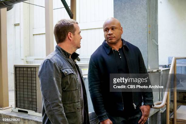 Liabilities" - Pictured: Chris O'Donnell and LL COOL J . Callen and Sam pull Granger's daughter, former spy Jennifer Kim , from witness protection to...