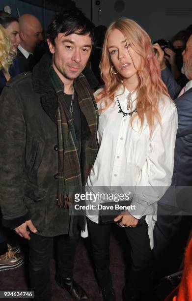 Robbie Furze and Mary Charteris attend the launch of Bob Roth's 'Strength in Stillness' hosted by Stella McCartney and Liv Tyler at Wellington Arch...