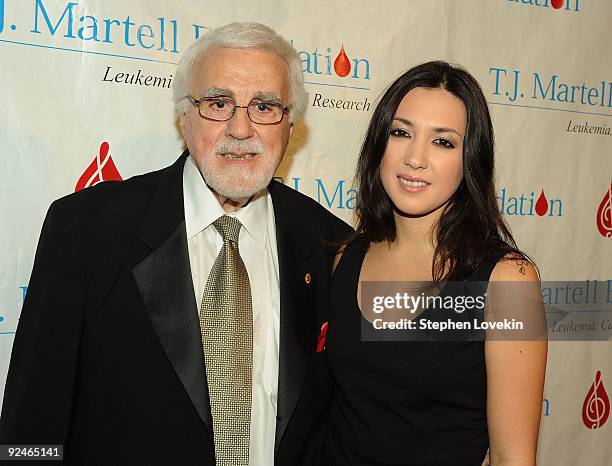 Martell Foundation founder Tony Martell and singer/songwriter Michelle Branch attend the 34th Annual T.J. Martell Foundation's Awards Gala at the...
