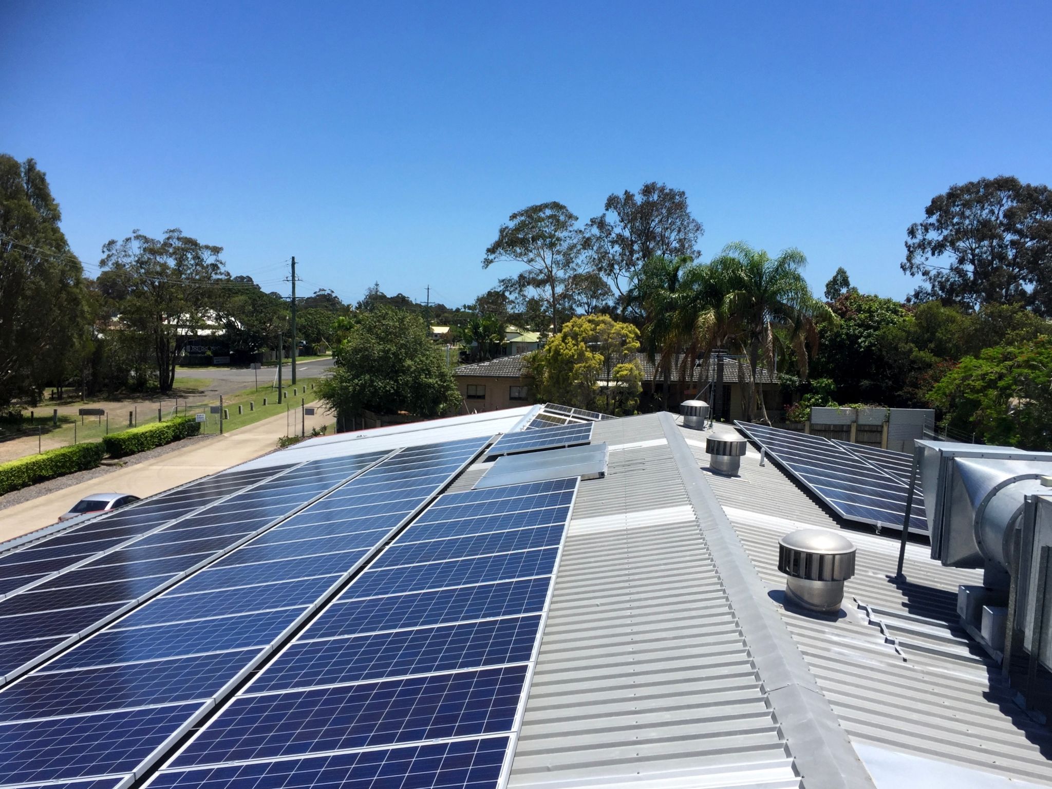 Solar Panels on a roof Solar Panels on a roof