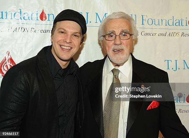 Singer-songwriter Gavin DeGraw and T.J. Martell Foundation founder Tony Martell attend the 34th Annual T.J. Martell Foundation's Awards Gala at the...