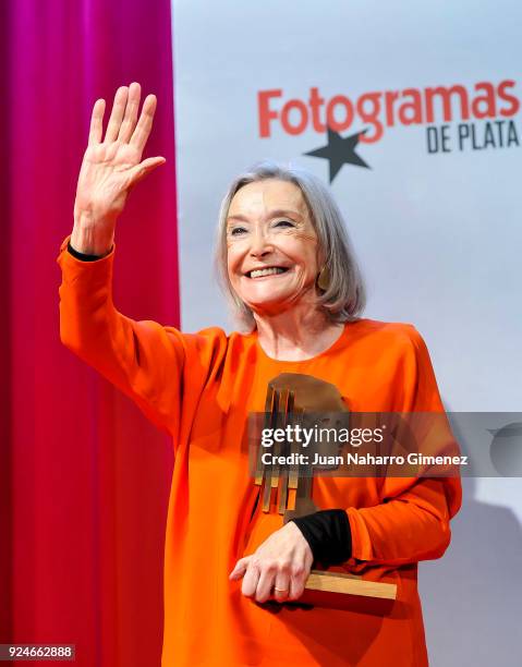 Nuria Espert receives the 'Fotogramas Awards' at Joy Eslava on February 26, 2018 in Madrid, Spain.
