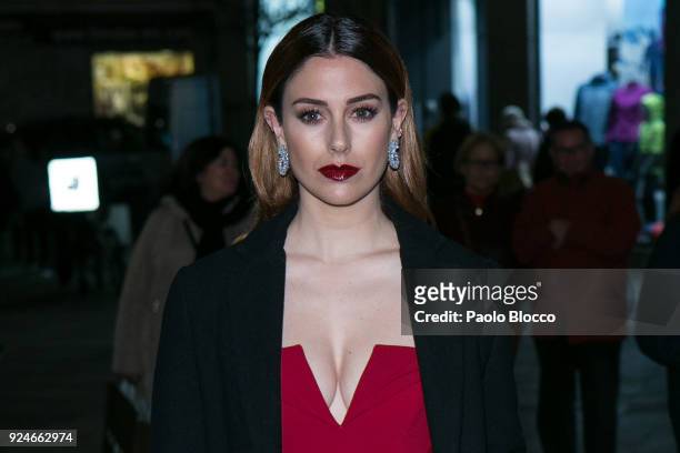 Actress Blanca Suarez is seen arriving to the 'Fotogramas de Plata' awards at the Joy Eslava Club on February 26, 2018 in Madrid, Spain.