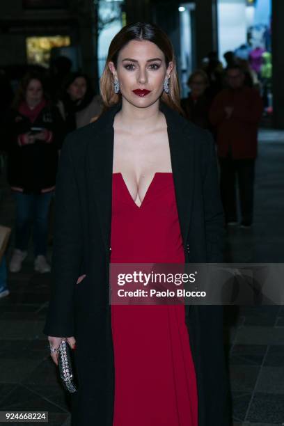 Actress Blanca Suarez is seen arriving to the 'Fotogramas de Plata' awards at the Joy Eslava Club on February 26, 2018 in Madrid, Spain.