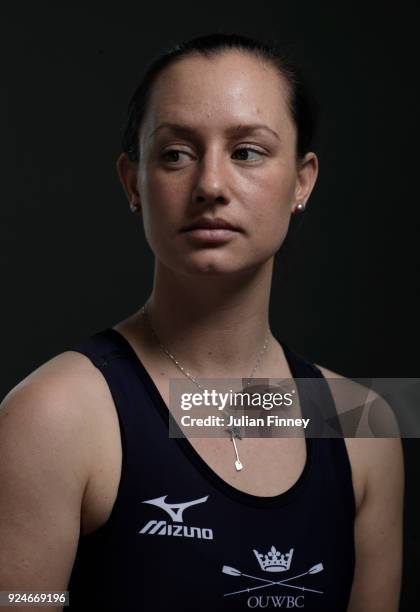 Jessica Buck of Oxford University Women Boat Club poses for a portrait during the 2018 Cancer Research UK Boat Race Crew Announcement on February 26,...