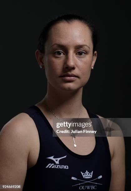 Jessica Buck of Oxford University Women Boat Club poses for a portrait during the 2018 Cancer Research UK Boat Race Crew Announcement on February 26,...