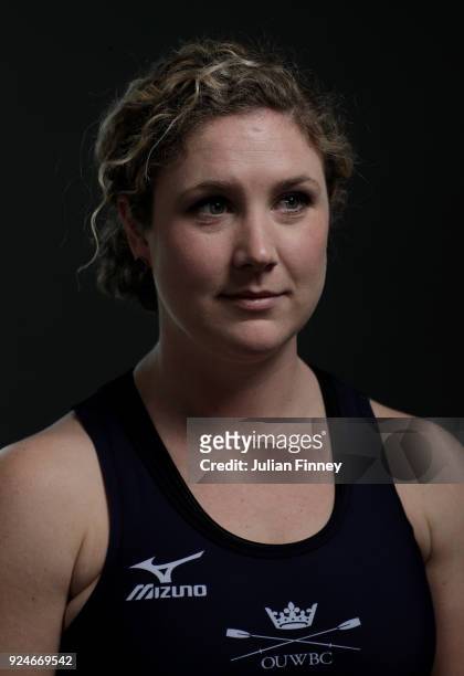 Morgan McGovern of Oxford University Women Boat Club poses for a portrait during the 2018 Cancer Research UK Boat Race Crew Announcement on February...