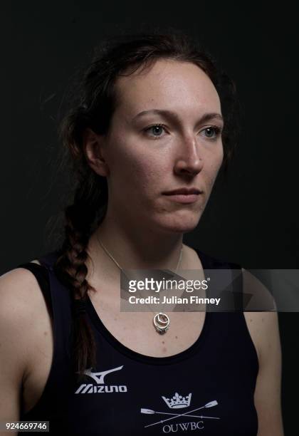 Abigail Killen of Oxford University Women Boat Club poses for a portrait during the 2018 Cancer Research UK Boat Race Crew Announcement on February...