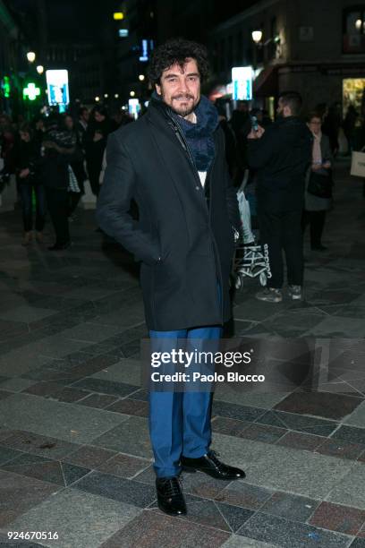 Actor Jose Manuel Seda is seen arriving to the 'Fotogramas de Plata' awards at the Joy Eslava Club on February 26, 2018 in Madrid, Spain.