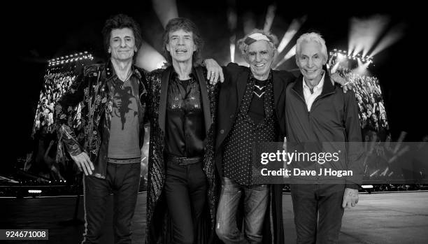 An exclusive image of The Rolling Stones taken on October 25th 2017 in Paris. In conjunction with the announcement of part two of the 'STONES - NO...