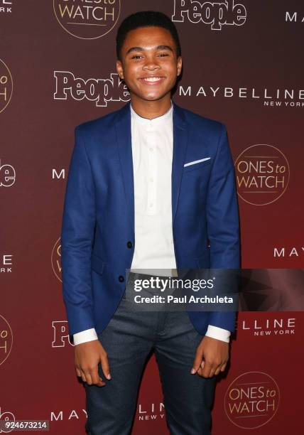 Actor Chosen Jacobs attends People's 'Ones To Watch' party at NeueHouse Hollywood on October 4, 2017 in Los Angeles, California.