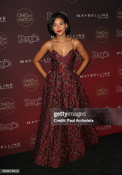 Actress Alexandra Shipp attends People's 'Ones To Watch' party at NeueHouse Hollywood on October 4, 2017 in Los Angeles, California.