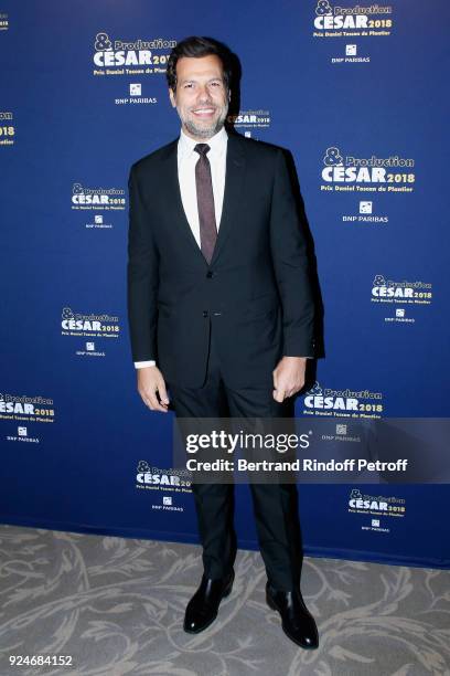 Actor Laurent Lafitte attends the 'Diner Des Producteurs' - Producer's Dinner Held at Four Seasons Hotel George V on February 26, 2018 in Paris,...