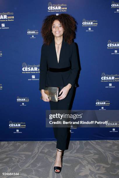 Actress Stefi Celma attends the 'Diner Des Producteurs' - Producer's Dinner Held at Four Seasons Hotel George V on February 26, 2018 in Paris, France.