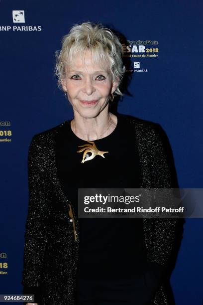 Actress Tonie Marshall attends the 'Diner Des Producteurs' - Producer's Dinner Held at Four Seasons Hotel George V on February 26, 2018 in Paris,...