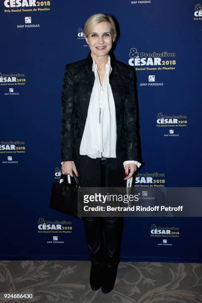 Melita Toscan du Plantier attends the 'Diner Des Producteurs' - Producer's Dinner Held at Four Seasons Hotel George V on February 26, 2018 in Paris,...