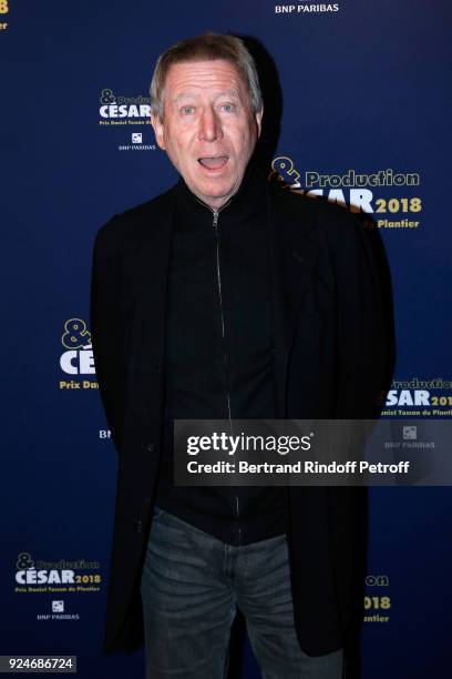 Director Regis Wargnier attends the 'Diner Des Producteurs' - Producer's Dinner Held at Four Seasons Hotel George V on February 26, 2018 in Paris,...