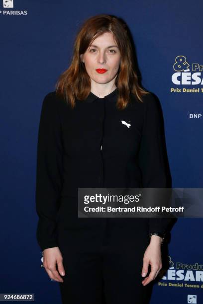 Actress Valerie Donzelli attend the 'Diner Des Producteurs' - Producer's Dinner Held at Four Seasons Hotel George V on February 26, 2018 in Paris,...
