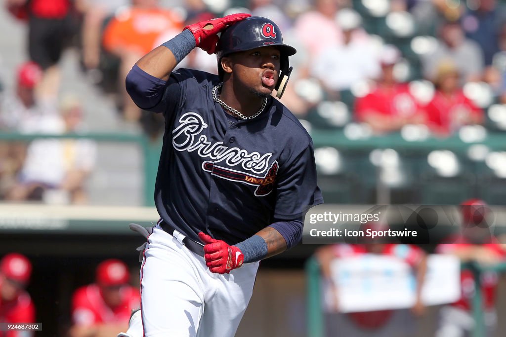 MLB: FEB 26 Spring Training - Nationals at Braves