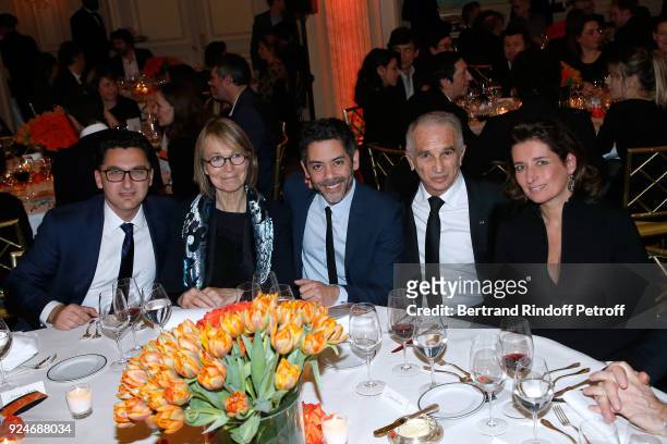 General Director of Canal Plus Group, Maxime Saada, French Minister of Culture Francoise Nyssen, Manu Payet, President of the Academy of Arts and...