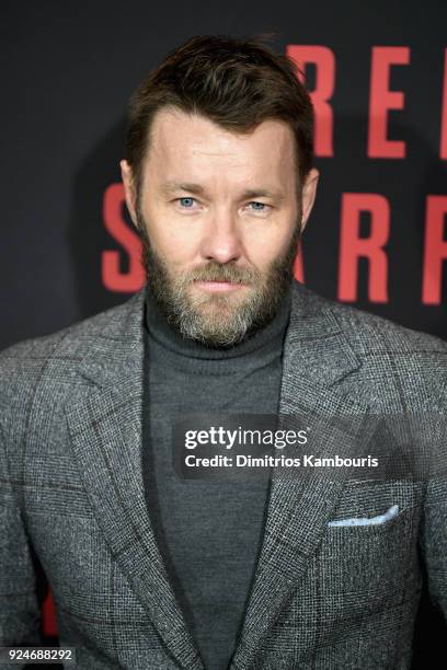 Joel Edgerton attends the "Red Sparrow" New York Premiere at Alice Tully Hall at Lincoln Center on February 26, 2018 in New York City.