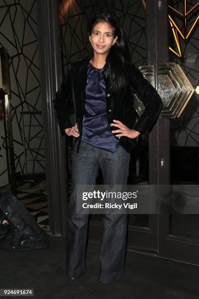 Konnie Huq attends Global Gift Celebration Dinner at Quaglino's on February 26, 2018 in London, England.