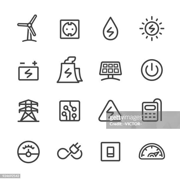 ilustraciones, imágenes clip art, dibujos animados e iconos de stock de iconos de electricidad - serie - toggle switch
