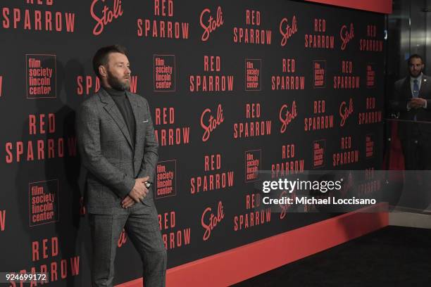Joel Edgerton attends the "Red Sparrow" New York Premiere at Alice Tully Hall on February 26, 2018 in New York City.