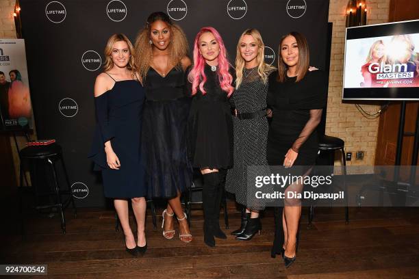 Elizabeth Wagmeister, Laverne Cox, Kandee Johnson, Zanna Roberts Rassi, and Diana Madison attend the exclusive premiere event of Lifetime's new show...