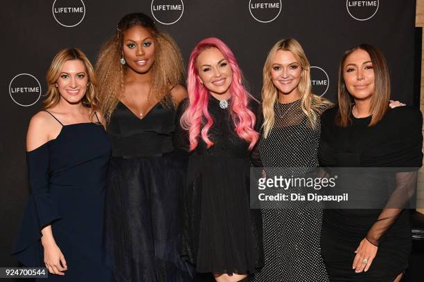 Elizabeth Wagmeister, Laverne Cox, Kandee Johnson, Zanna Roberts Rassi, and Diana Madison attend the exclusive premiere event of Lifetime's new show...