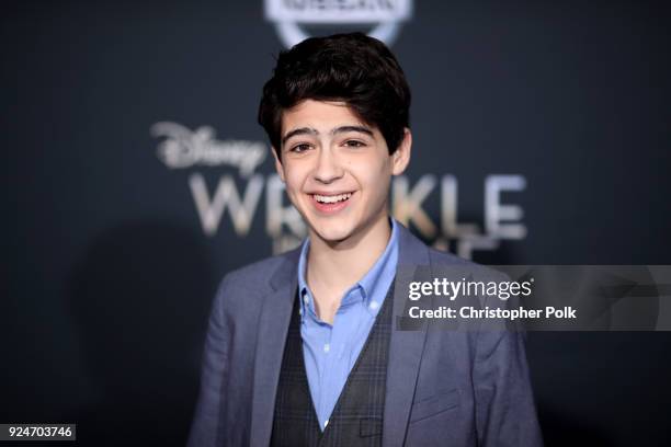 Joshua Rush attends the premiere of Disney's "A Wrinkle In Time" at the El Capitan Theatre on February 26, 2018 in Los Angeles, California.