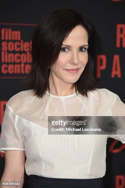 Mary Louise Parker attends the "Red Sparrow" New York Premiere at Alice Tully Hall on February 26, 2018 in New York City.