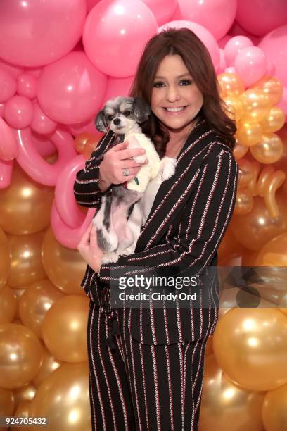 Rachael Ray and Tinkerbelle attend the celebration of the 10th anniversary of her pet food brand, Nutrish at Gary's Loft on February 26, 2018 in New...