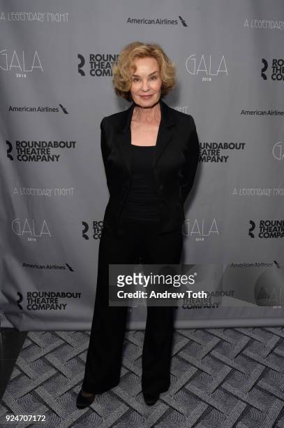 Jessica Lange attends the Roundabout Theatre Company's 2018 Gala at The Ziegfeld Ballroom on February 26, 2018 in New York City.
